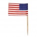 50PCS Mini American Flag Independence Day Banner Cupcake sticks